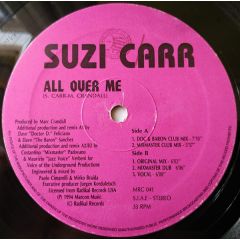Suzi Carr - Suzi Carr - All Over Me - Marcon Music