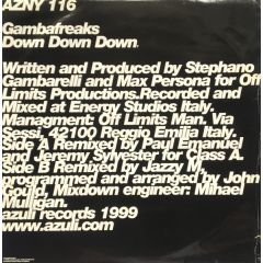 Gambafreaks - Gambafreaks - Down Down Down (Jazzy M / Class A Remixes) - Azuli Records