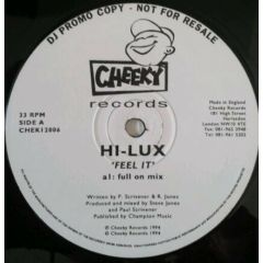 Hi-Lux - Hi-Lux - Feel It - Cheeky Records