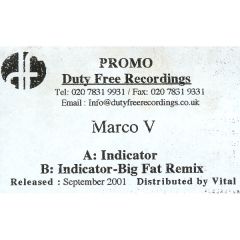 Marco V - Marco V - Indicator - Duty Free Recordings