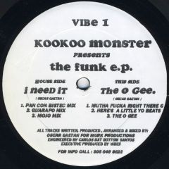 Kookoo Monster - Kookoo Monster - The Funk EP - Vibe