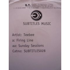 DJ Teebee - DJ Teebee - Firing Line / Sunday Sessions - Subtitles