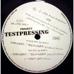 Project Testpressing - Project Testpressing - Forward/Backward - Edm Progressive