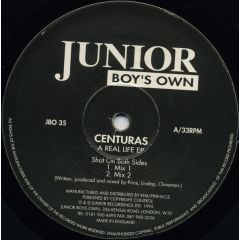 Centuras - Centuras - A Real Life EP - Junior Boys Own