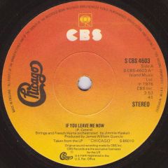 Chicago - Chicago - If You Leave Me Now - CBS