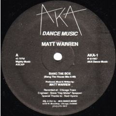 Matt Warren - Matt Warren - Bang The Box - Aka Dance
