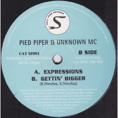 Pied Piper & The Unknown MC - Pied Piper & The Unknown MC - Expressions - Soul Food 