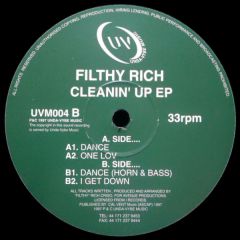 Filthy Rich - Filthy Rich - Clean'In Up EP - Undavybe