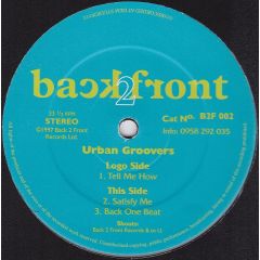 Urban Groovers - Urban Groovers - Tell Me How - Back 2 Front