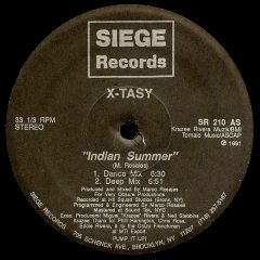 X Tasty - X Tasty - Indian Summer - Siege Records