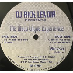 Rick Lenoir - Rick Lenoir - The Disco Clique Experience - Blue Frog Records
