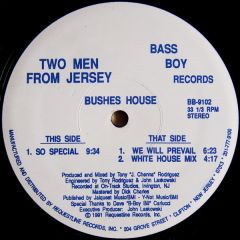 Two Men From Jersey - Two Men From Jersey - So Special - Bass Boy