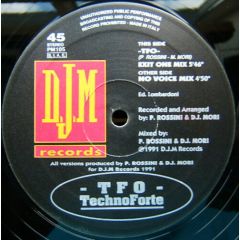T.F.O. - T.F.O. - Technoforte - Djm Records