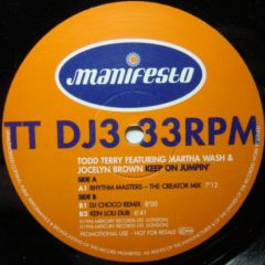 Todd Terry - Todd Terry - Keep On Jumpin' (Remix) - Manifesto