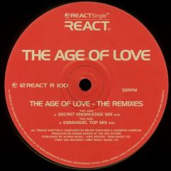Age Of Love - Age Of Love - The Age Of Love (The Remixes) - React