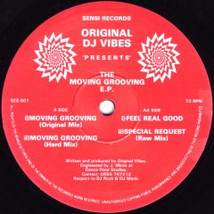 Original DJ Vibes - Original DJ Vibes - The Moving Grooving E.P. - Sensi