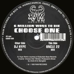 Uncle 22 - Uncle 22 - 6 Million Ways To Die - Ram Records