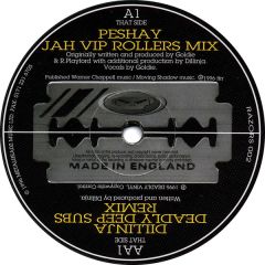 Peshay / Dillinja - Peshay / Dillinja - Jah (VIP Rollers Mix) / Deadly Deep Subs (Remix) - Razors Edge