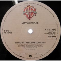 Mavis Staples - Mavis Staples - Tonight I Feel Like Dancing - Warner Bros