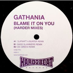 Gathania - Gathania - Blame It On You (Harder Mixes) - Hard 2 Beat 