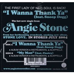 Angie Stone Feat. Snoop Dogg - Angie Stone Feat. Snoop Dogg - I Wanna Thank Ya - J Records