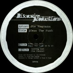 Joe Montana - Joe Montana - Bless The Funk - Discocaine Productions