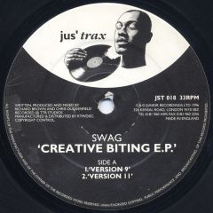 Swag - Swag - Creative Biting EP - Jus Trax