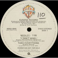 Eugene Record - Eugene Record - I Don't Mind / Take Everything - Warner Bros