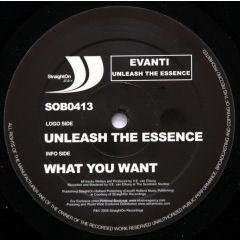 Evanti - Evanti - Unleash The Essence - Straight On Black