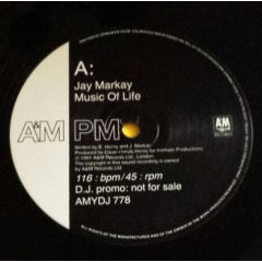 Jay Markay - Jay Markay - Music Of Life - A&M PM