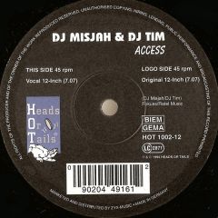 DJ Misjah & DJ Tim - DJ Misjah & DJ Tim - Access - Heads Or Tails