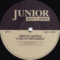 Cricco Castelli - Cricco Castelli - A Day In Copacabana - Junior Boys Own