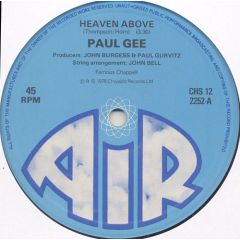 Paul Gee - Paul Gee - Heaven Above - Chrysalis
