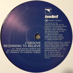 J-Groove - J-Groove - Beginning To Believe - Loaded