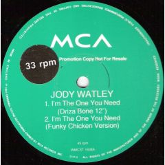 Jody Watley - Jody Watley - I'm The One You Need - MCA