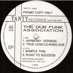 The Dub Funk Association - The Dub Funk Association - EP - Tanty Records