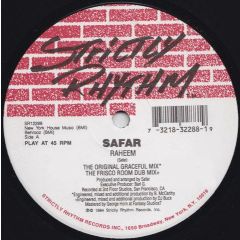 Safar - Safar - Raheem - Strictly Rhythm