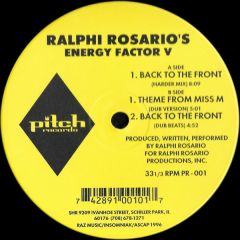 Ralphi Rosario - Ralphi Rosario - Energy Factor V - Pitch