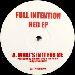 Full Intention - Full Intention - Red EP - Eye Industries