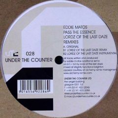 Eddie Matos - Eddie Matos - Pass The Essence - UTC