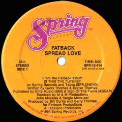 Fatback - Fatback - Spread Love - Spring Records