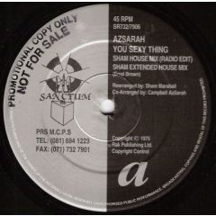 Azsarah - Azsarah - You Sexy Thing - Sanctum