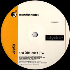 Slyder - Slyder - Neo (The One) - Generation Records