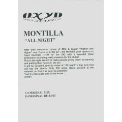 Montilla - Montilla - All Night - Oxyd Records