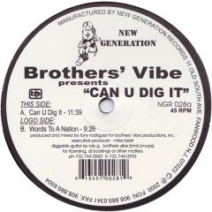 Brothers' Vibe - Brothers' Vibe - Can U Dig It - New Generation