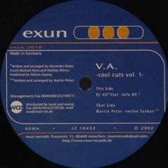 Various Artists - Various Artists - Cool Cuts 1 - Exun Records