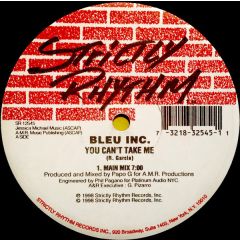 Bleu Inc. - Bleu Inc. - You Can't Take Me - Strictly Rhythm