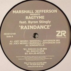 Marshall Jefferson Presents Ragtyme Feat. Byron Stingily - Marshall Jefferson Presents Ragtyme Feat. Byron Stingily - Raindance - Z Records