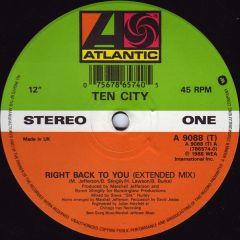 Ten City - Ten City - Right Back To You - Atlantic