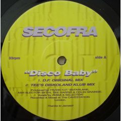 Secofra - Secofra - Disco Baby - Not On Label